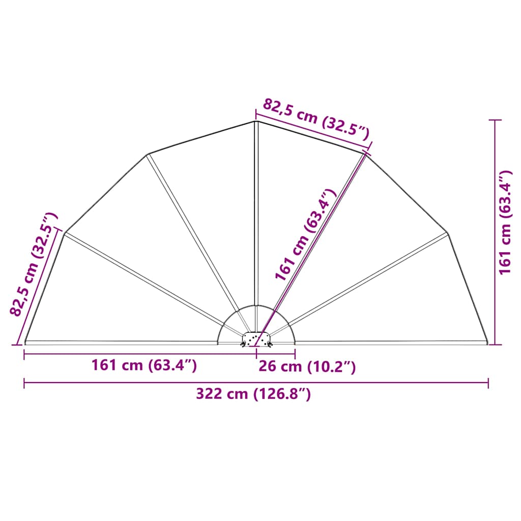 Terrasscherm Inklapbaar 200 cm
