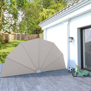 Terrasscherm inklapbaar 200 cm crème