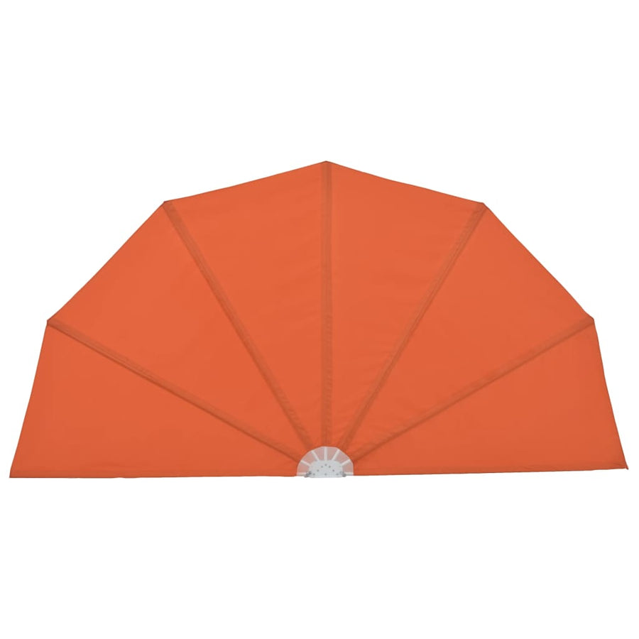 Terrasscherm inklapbaar 160 cm terracottakleurig