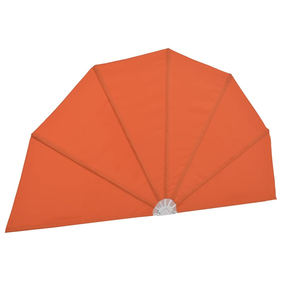 Terrasscherm inklapbaar 160 cm terracottakleurig