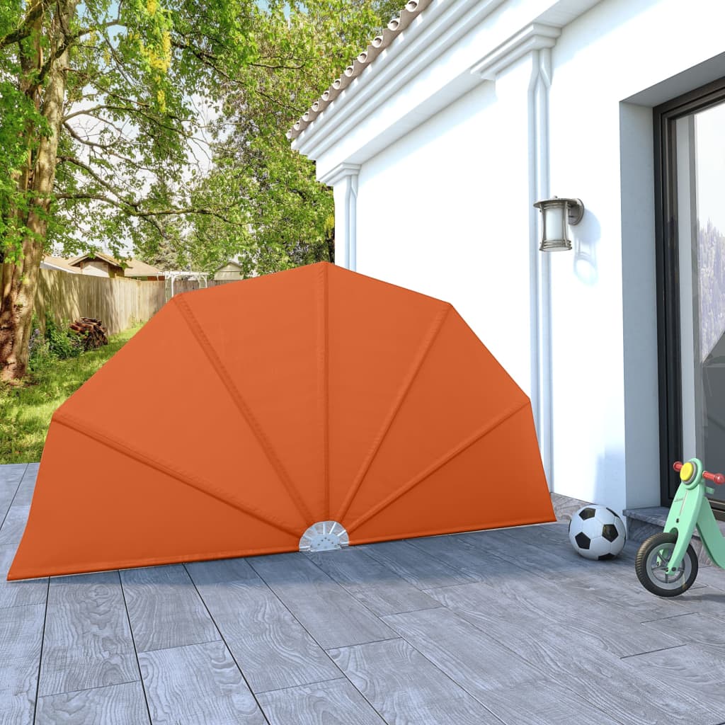 Terrasscherm inklapbaar 160 cm terracottakleurig