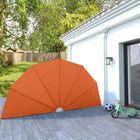 Terrasscherm inklapbaar 200 cm terracotta