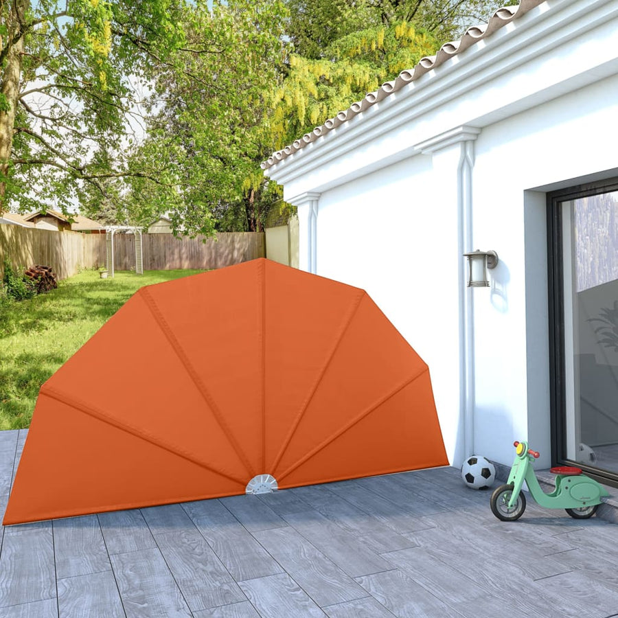 Terrasscherm inklapbaar 200 cm terracottakleurig