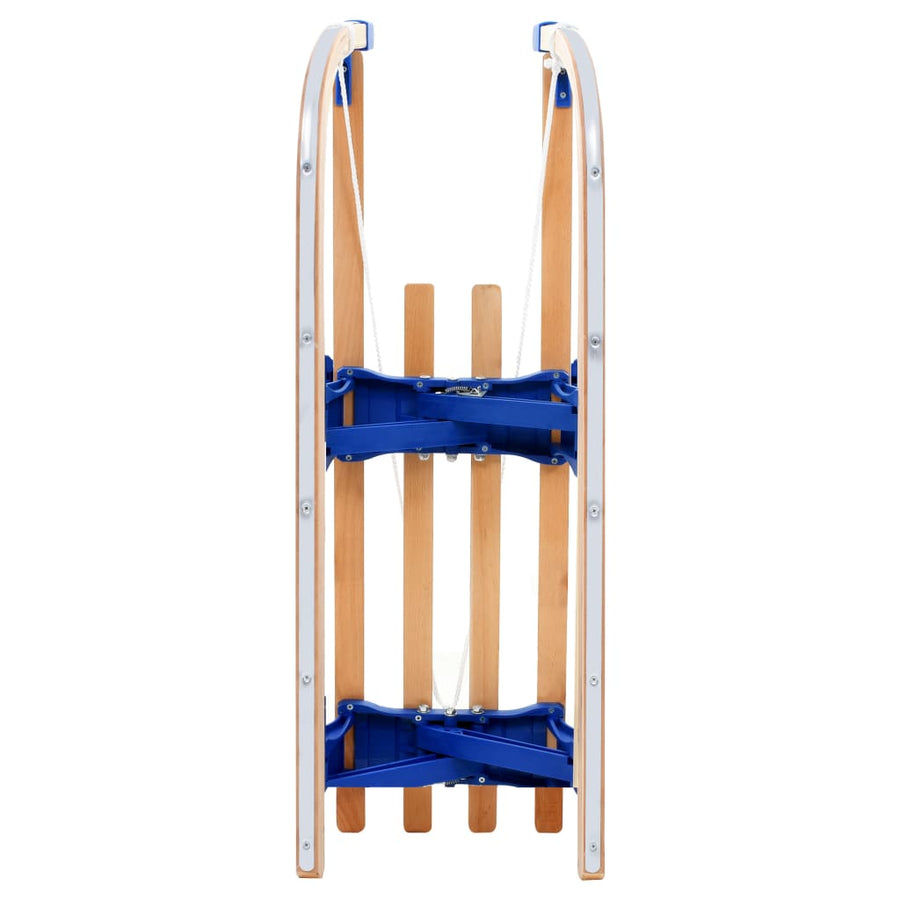 Slee Inklapbaar 110 Cm Hout Blauw zonder rugleuning
