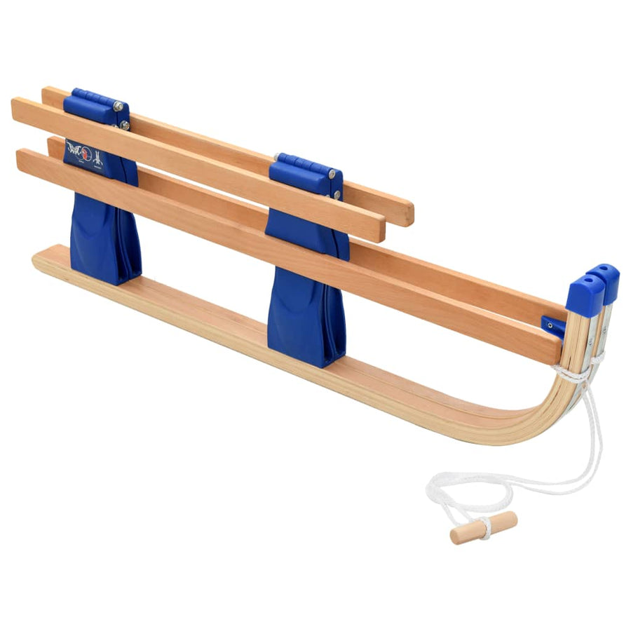Slee Inklapbaar 110 Cm Hout Blauw zonder rugleuning