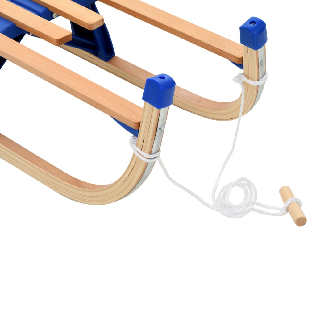 Slee Inklapbaar 110 Cm Hout Blauw zonder rugleuning