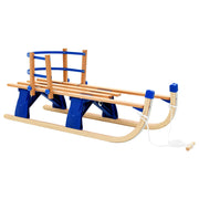 Sneeuwslee 119 cm hout blauw inklapbaar