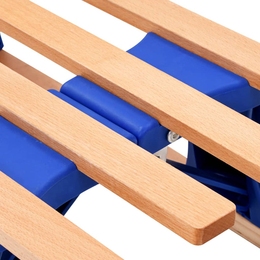 Sneeuwslee Inklapbaar 119 Cm Hout Blauw met rugleuning