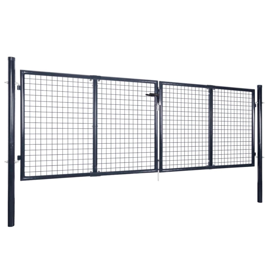 Gaaspoort 289X100 Cm Gegalvaniseerd Staal Grijs