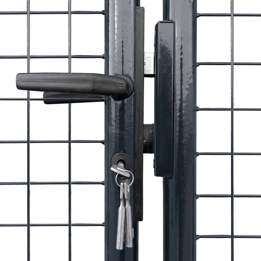 Gaaspoort 289X100 Cm Gegalvaniseerd Staal Grijs
