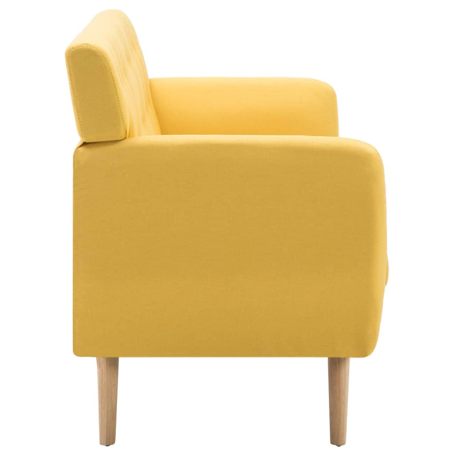 Driezitsbank 172X70X82 Cm Stof Geel
