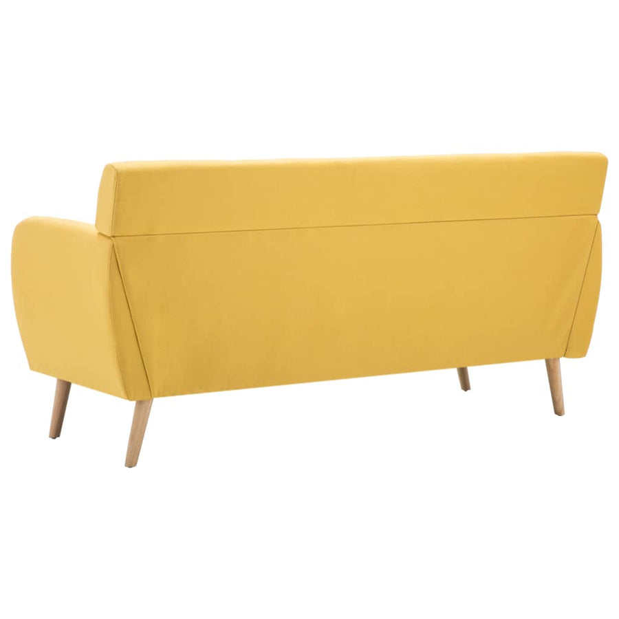 Driezitsbank 172X70X82 Cm Stof Geel