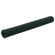 Kippengaas 25X1,2 M Staal Met Pvc Coating Groen