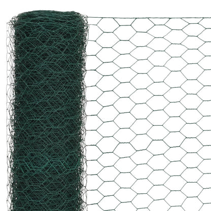 Kippengaas 25X1,2 M Staal Met Pvc Coating Groen