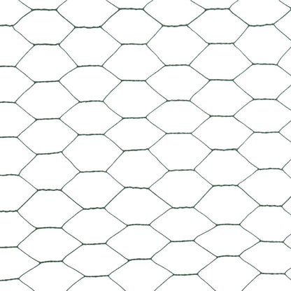 Kippengaas 25X1,2 M Staal Met Pvc Coating Groen