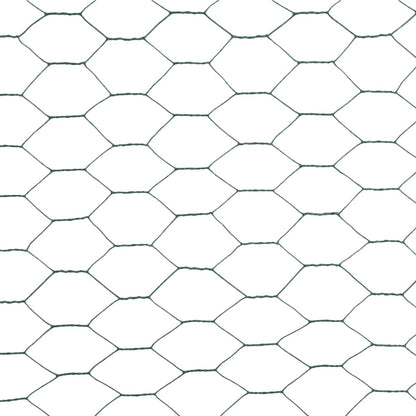 Kippengaas 25X1,5 M Staal Met Pvc Coating Groen
