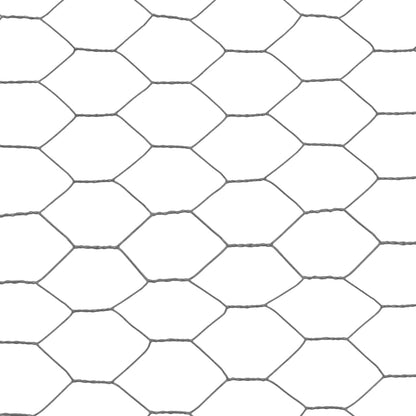 Kippengaas 25x0,75 m staal met PVC coating grijs 0.75 m