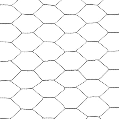 Kippengaas 25x0,75 m staal met PVC coating grijs 0.75 m