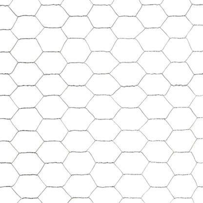 Kippengaas 25x1,2 m gegalvaniseerd staal zilverkleurig 1.2 m
