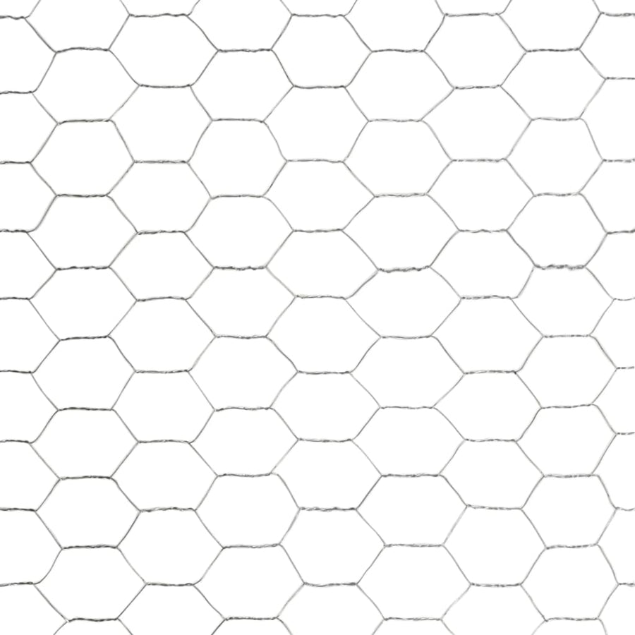 Kippengaas 25x1,5 m gegalvaniseerd staal zilverkleurig 1.5 m