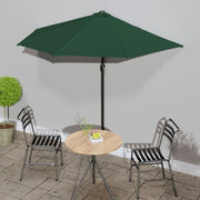 Balkonparasol 270x144 cm groen aluminium