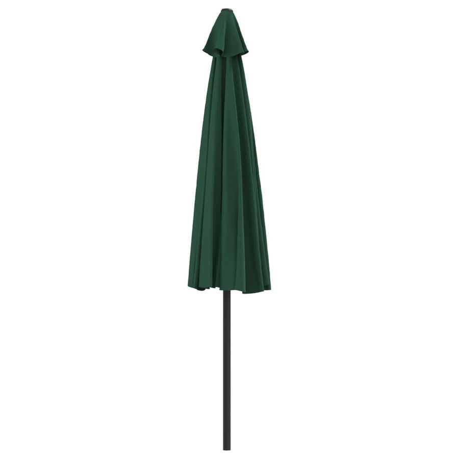 Balkonparasol Half Met Aluminium Paal 300X155 Cm Groen Donkergroen
