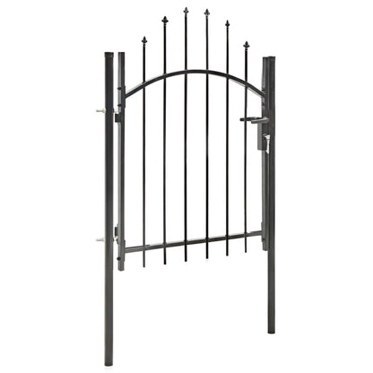 Poort 1X1,5 M Staal 1.5 m Zwart