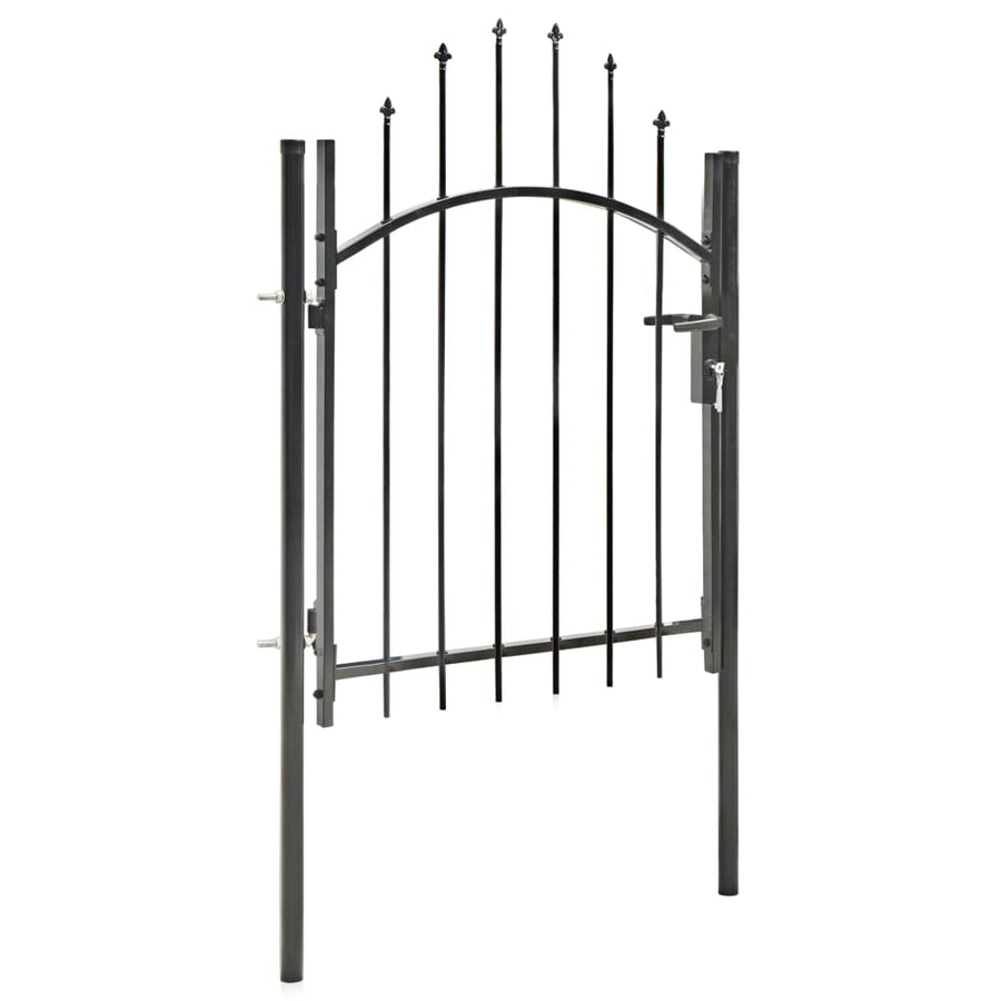 Poort 1X1,5 M Staal 1.5 m Zwart