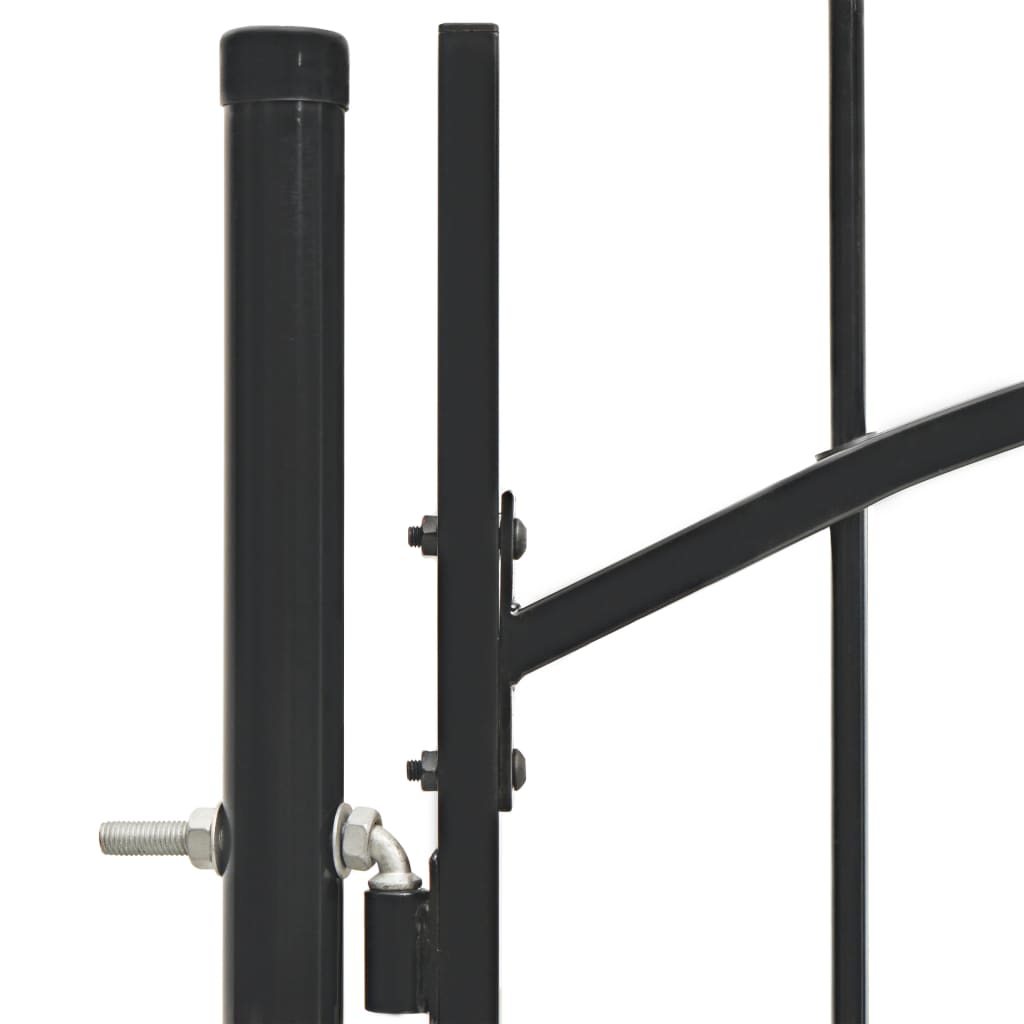 Poort 1X1,5 M Staal 1.5 m Zwart