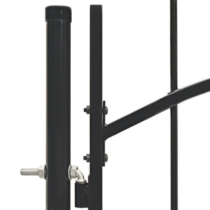 Poort 1X1,5 M Staal 1.5 m Zwart
