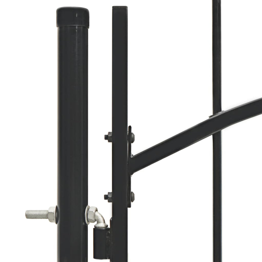 Poort 1X1,5 M Staal 1.5 m Zwart