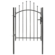 Poort 1x1,75 m staal zwart