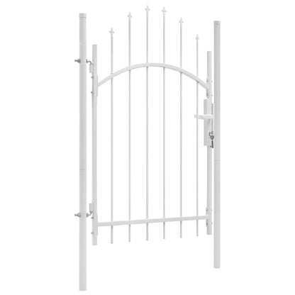 Poort 1X2,25 M Staal Wit