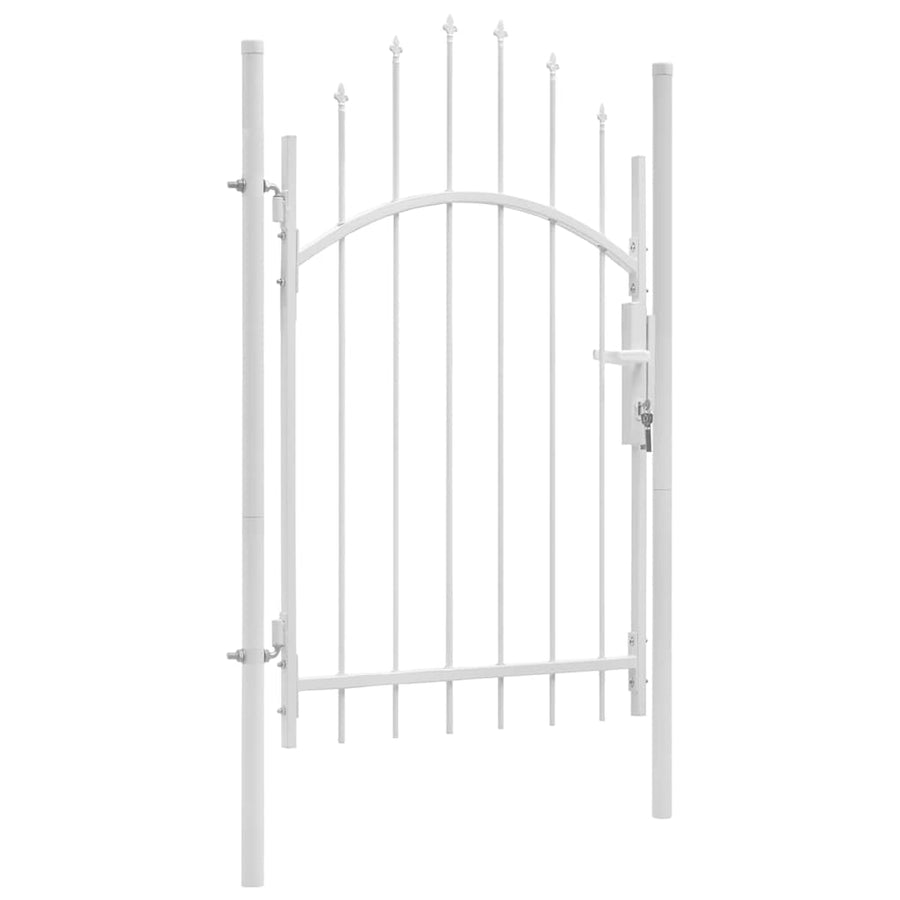 Poort 1X2,25 M Staal Wit