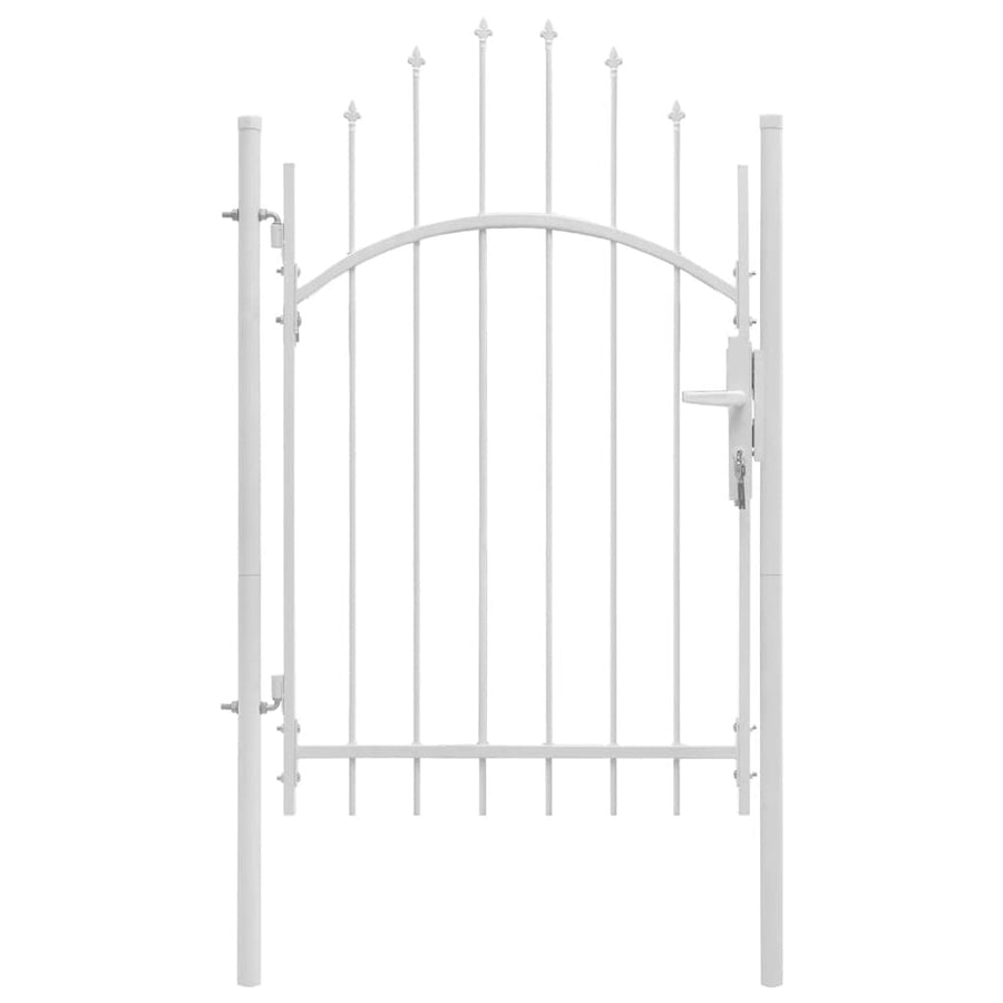 Poort 1X2,25 M Staal Wit