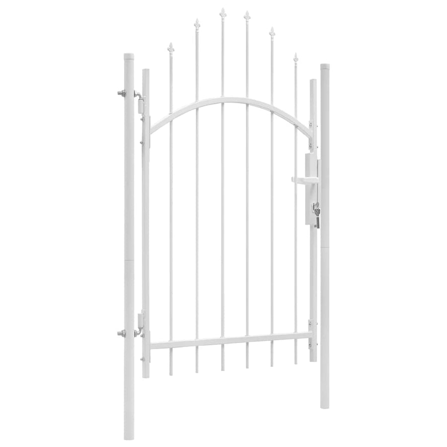 Poort 1X2,45 M Staal Wit