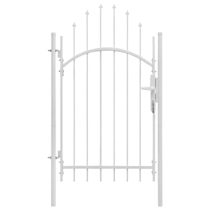 Poort 1X2,45 M Staal Wit