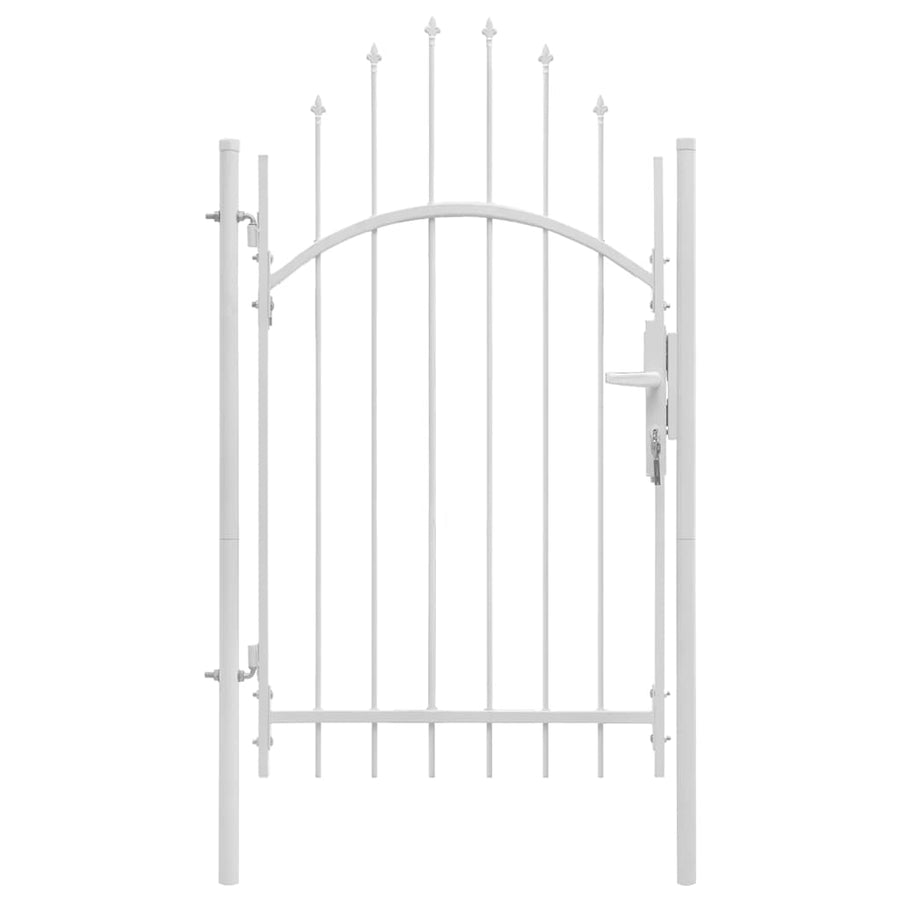 Poort 1X2,45 M Staal Wit
