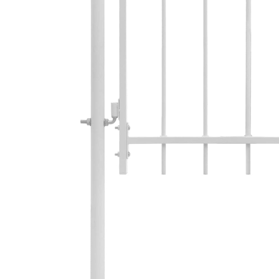 Poort 1X2,45 M Staal Wit
