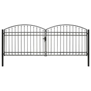 Hekpoort ASSEN dubbele deur 400x150 cm staal zwart
