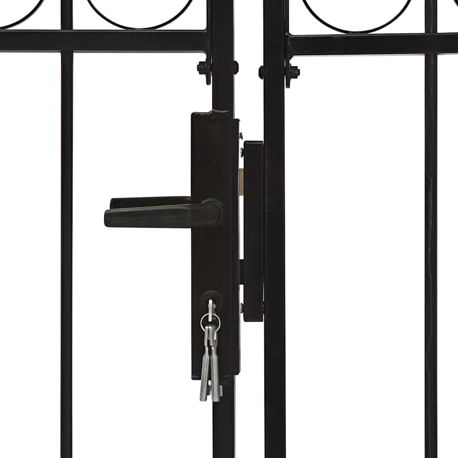 Hekpoort ASSEN dubbele deur met gebogen bovenzijde staal 400x150 cm