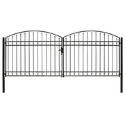 Hekpoort ASSEN dubbele deur staal 400x175 cm zwart