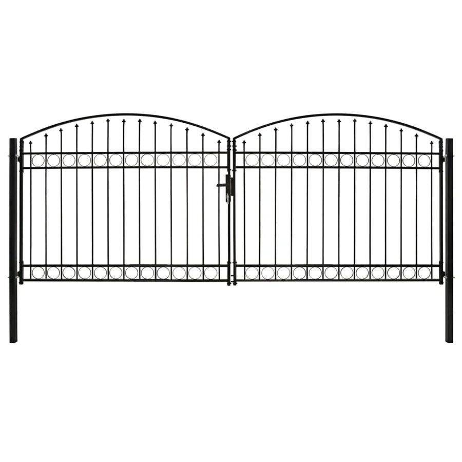 Hekpoort ASSEN dubbele deur met gebogen bovenzijde staal 400x175 cm