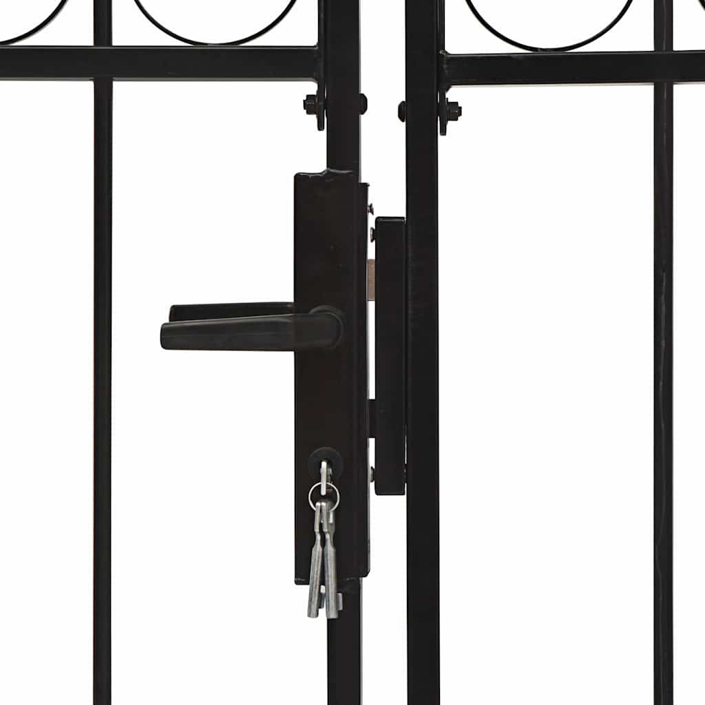 Hekpoort ASSEN dubbele deur met gebogen bovenzijde staal 400x175 cm