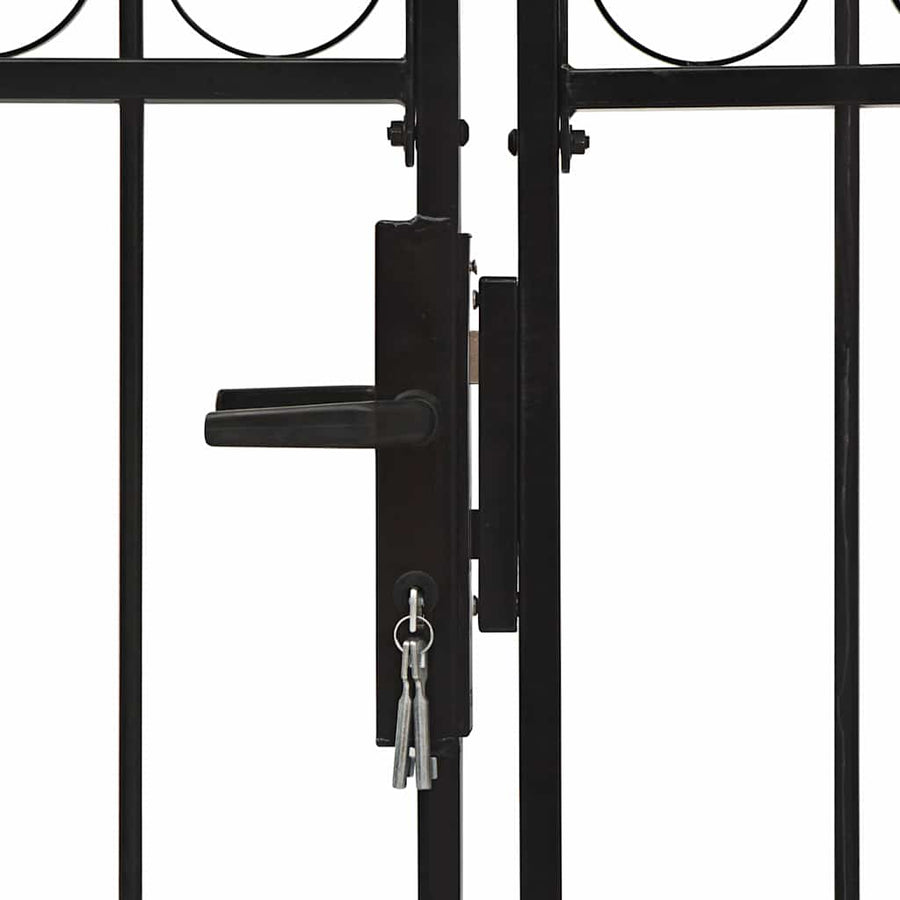 Hekpoort ASSEN dubbele deur met gebogen bovenzijde staal 400x175 cm