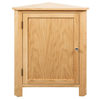 Hoekkast 59X45X80 Cm Massief Eikenhout Bruin