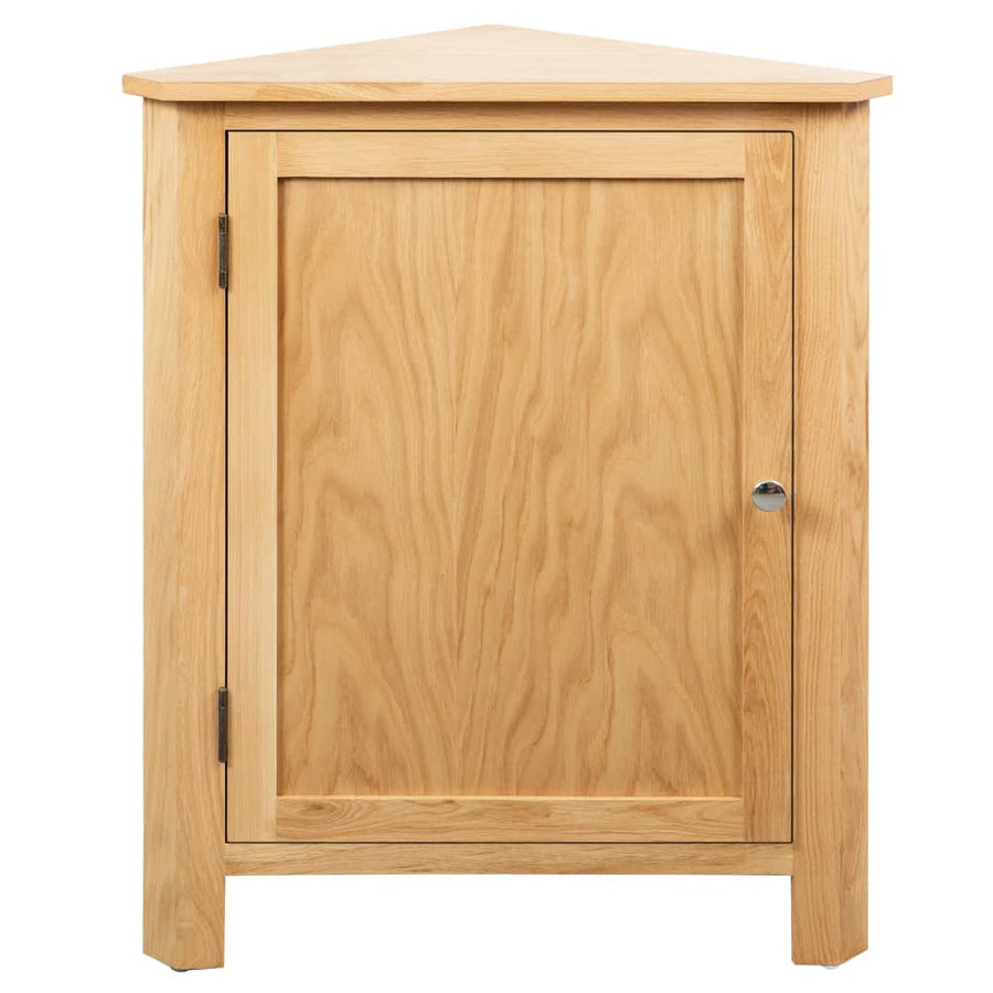 Hoekkast 59X45X80 Cm Massief Eikenhout Bruin