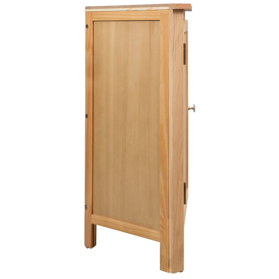 Hoekkast 59X45X80 Cm Massief Eikenhout Bruin