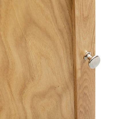 Hoekkast 59X36X80 Cm Massief Eikenhout Bruin
