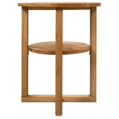 Bijzettafel 40X50 Cm Massief Eikenhout Bruin